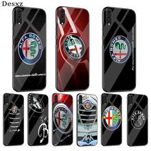 Alfa Romeo Glass phone Case Cover For Samsung Galaxy S7 Edge S8 S9 S10 Plus Note 8 9 10 Plus Lite Cover 2024 - купить недорого