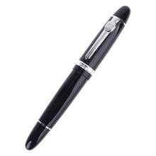 НОВЫЙ Jinhao 159 черный и серебристый M перо перьевая ручка ТОЛСТАЯ 2024 - купить недорого