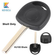 KEYECU-transpondedor de llave, funda Fob HU100, hoja sin cortar para Vauxhall, Opel, Agila, Combo, Van, Corsa, C, Mervia, Tigra B 2024 - compra barato