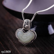 Bijuterias de prata esterlina s925 com pingente charmoso e tianyu em forma de coração para mulheres 2024 - compre barato