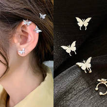 2 Pcs/set Women Fashion Earrings Simple Crystal Butterfly Geometric Studs Earring Set Party Wedding Jewelry Accessories Gifts 2024 - buy cheap