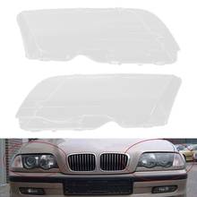 1 Pair Left Right Headlight Headlamp Lens Cover for BM-W E46 3 Series 1998-2001 2024 - buy cheap