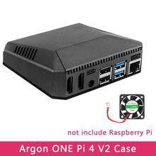 Argon One V2 Case for Raspberry Pi 4 Model B Aluminum Metal Shell with Power Switch Cooling Fan Heat Sinks for Raspberry Pi 4 2024 - buy cheap
