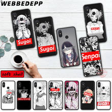 WEBBEDEPP Sugoi Senpai Anime Soft Anti-Drop Phone Case for Xiaomi Poco X3 nfc F2 Pro 6 8 9 F1 9T CC9 CC9E 10 Pro 2024 - buy cheap