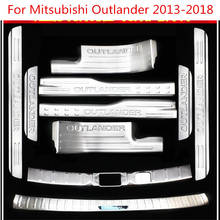 Soleira de aço inoxidável, alta qualidade, soleira da porta e protetor de para-choques traseiro para mitsubishi outlander 2005-2011, estilo de carro 2024 - compre barato