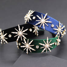 Star multicolor pearl headband Baroque rhinestone stars exaggerated headband personality catwalk ball headband 751 2024 - buy cheap