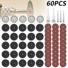 Hss 60 peças de discos de corte de diamante, roda de moagem, lâmina de serra circular, ferramenta de madeira para broca dremel, acessórios rotativos 2024 - compre barato