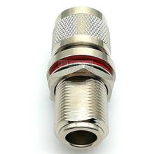 5pcs RF Connector N female bulkhead with nut to N Male waterproof straight connector adapter 2024 - buy cheap