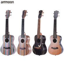 Ammoon 24 "Гавайские гитары укулеле акустическая сопрано Ukelele Uke18 Лады 4 струны Okoume шеи палисандр гриф струнный инструмент музыкальный подарок 2024 - купить недорого