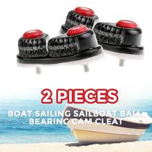 2 шт. черная лодка парусная лодка шарикоподшипник Cam Cleat ABS пластик для лодки яхты морского каноэ и т. Д. 2024 - купить недорого