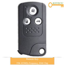 KEYECU Remote Control Car Key for Honda Civic 2012 2013 2014 2015, Replacement Fob 3 Buttons - FSK 433MHz - ID46 Chip 2024 - buy cheap