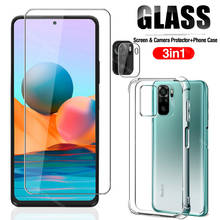 Funda de cristal de cámara 3 en 1 para Xiaomi Redmi Note 10 Pro Max, cristal protector para Note 10 4g 10s 10pro, carcasa a prueba de golpes 2024 - compra barato