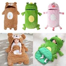 Cute Baby Infant Cartoon Animal Sleeping Bag Anti-Kick Quilt for Children Kid Thick Cotton Sleeping Bag 2024 - buy cheap