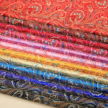 Brocado tecido jacquard cetim tecidos de seda flor vestuário material diy para costura cheongsam e quimono 2024 - compre barato