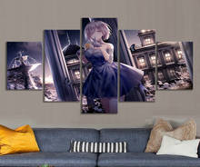 Imagen de pared de chica de Anime en HD, póster del destino de Kyrielight, juegos de arte, pinturas de Cavnas, arte de pared para decoración de dormitorio de niñas 2024 - compra barato