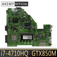 Akemy X550JD X550JK Laptop motherboard for ASUS X550JD FX50J ZX50J A550J X550J X550JX Test original mainboard I7-4710HQ GTX850M 2024 - buy cheap