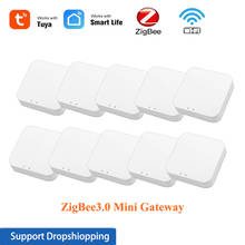 Mini Gateway ZigBee 3,0, Hub DE PROTOCOLO inalámbrico con aplicación Tuya Smart Life, puente inteligente, con Alexa y Google Home, 1-10 Uds. 2024 - compra barato