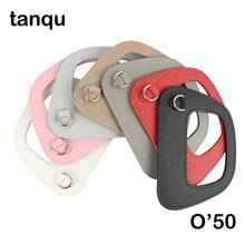 tanqu Colorful Oblong Faux PU Leather Handle with silver Metal D buckle for Obag'50 Bag  Handle for O Bag O50' handbag Accessory 2024 - buy cheap