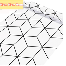 Home Black and White Peel and Stick Hexagon Self Adhesive Geometric Wallpaper  Wall Paper Drawer Liner Roll for Home Use 2024 - buy cheap