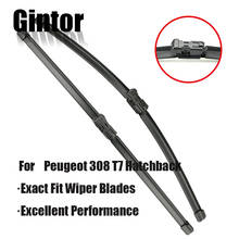Gintor Car Wiper Front Wiper Blades For Peugeot 308 T7 Hatchback SW CC 2007-2013 Windshield Windscreen Front Window 30"+26" 2024 - buy cheap