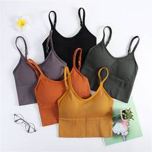 Sexy Bralette Tube Tops Bandeau Women Sports Bra Tanks Crop Tops Bandeau Girls Seamless Underwear Solid Color Lingerie Camisole 2024 - buy cheap