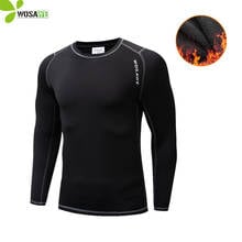 WOSAWE Winter Thermal Fleece Cycling Base Layer Bike Bicycle Clothing Sports Long Johns Jersey Warm Men Compression Underwear 2024 - buy cheap