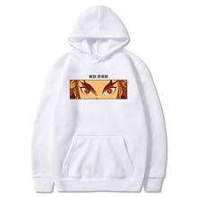 Sudadera con capucha de Demon Slayer, ropa con estampado de Ojos de Hashira y llama, Kimetsu No Yaiba, Kyojuro, Rengoku, gran oferta, 2020 2024 - compra barato