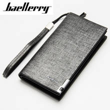 Baellerry Men Wallets Classic Long Style Card Holder Male Purse Quality Zipper Large Capacity Big Brand Luxury Wallet For Men 2024 - buy cheap