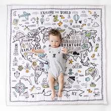 Cotton Baby Play Mat Soft Padded Newborn Infant Sleeping Blanket 120cm Kids Floor Rug Children Carpet Mat Photo Props 2024 - buy cheap