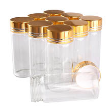 24 pieces 30ml 30*70mm Empty Glass Bottles with Golden Caps Transparent Glass Perfume Spice Bottles Glass Container 2024 - buy cheap