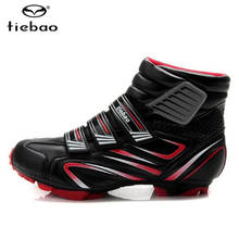 Зимняя велосипедная обувь TIEBAO, велосипедные кроссовки для горного велосипеда, мужские кроссовки для горного велосипеда, ветрозащитные спортивные ботинки 2024 - купить недорого
