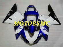 Molde de injeção personalizado kit carenagem para yzfr1 98 99 yzf r1 1998 1999 yzf1000 abs branco azul carenagens carroçaria + presentes yc36 2024 - compre barato