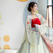 Платье Hanfu, сказочное платье, 2020, танцевальные костюмы Hanfu Mo Dao Zu Shi, древней династии Хань, китайские народные танцевальные костюмы, повседневные Костюмы Hanfu SL4163 2024 - купить недорого