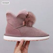 Botas de mujer de la mejor calidad de Australia en 2019, piel de oveja auténtica, lana natural 100%, zapatos clásicos de moda para mujer, cinco colores 2024 - compra barato