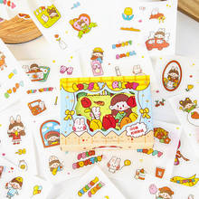 100sheets Kawaii Stationery Stickers Cute exchange shop Diary Planner Decorative Mobile Stickers Scrapbooking DIY Craft Sticker 2024 - buy cheap