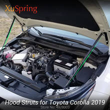 Для Toyota Corolla 2018, 2019, 2020, E210, 12TH, вытяжка двигателя, пружина, амортизирующая стойка, поддержка гидравлического стержня, автомобильный Стайлинг 2024 - купить недорого