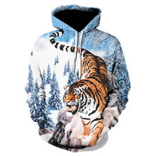 Лидер продаж бренд 3D принт худи в виде тигра Для мужчин Толстовка Для мужчин Для женщин толстовки размера плюс пуловер Новинка Повседневное животных пальто куртка 2024 - купить недорого