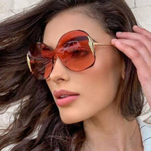 Celebrity Red Round Sunglasses 2020 Fashion Shades For Women Luxury Brand Crystal Oversized Sun glasses Original Oculos Female 2024 - buy cheap