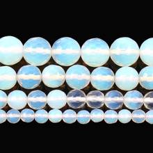 Natural Stone Faceted Imitate Opal Charm Round Loose Beads For Jewelry Making Needlework DIY Bracelet Strand 4/6/8/10/12 2024 - buy cheap