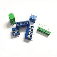 100pcs KF301-5.0-2P KF301-3P KF301-4P Pitch 5.0mm Straight Pin 2P 3P 4P Screw PCB Terminal Block Connector Blue Green 2024 - buy cheap
