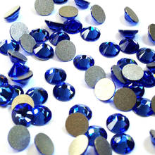 Diamantes de imitación SS16 SS20 SS30 Strass Sapphire, cristal de diamantes de imitación 3D para Nail Art, diamantes de imitación para traje de gimnasio, ropa 2024 - compra barato