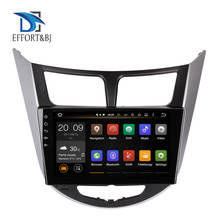 Reproductor Multimedia de DVD para coche, Radio estéreo con Android, GPS, para Hyundai Verna/Accent/Solaris/Grand Avega Hatchback 2011-2015 2024 - compra barato