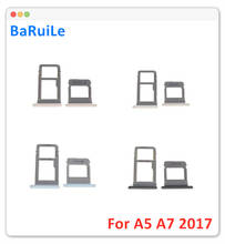 Baroile-bandeja de tarjeta SIM simple y Dual para Samsung Galaxy A520, A720/A5, A7, 2017, ranura para tarjeta SD, adaptador, piezas de reparación, 10 Uds. 2024 - compra barato