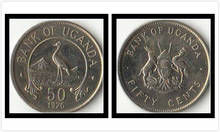 Uganda 50 points 1976 edition Coins Africa Original Coin Collectible Edition Real Rare Commemorative 2024 - buy cheap