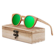 BerWer Wood Sunglasses Brand Designer brown wooden sunglasses Style Round SunGlasses Gafas Oculos Masculino 2024 - buy cheap