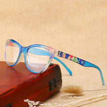Hot Women Flower Print Resin Reading Glasses Lady Eyewear Protector Glasses Women Presbyopic +1.0+1.5+2.0+2.5+3.0+3.5+4.0 2024 - buy cheap