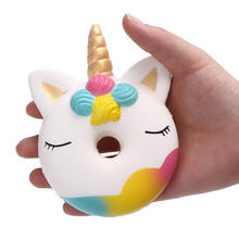 Kawaii Big Donut Unicorn Jumbo Squishy Slow Rising Pink unicorn Doughnut Squeeze Rising Stress Relief Squeeze Toys for Kids 2024 - buy cheap