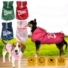 Miflame capa de chuva para cachorro, roupas para cachorro de salsicha impermeável e respirável roupa para animais de estimação pequena à prova de vento 2024 - compre barato