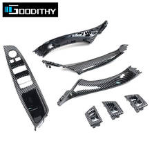 Interruptor de elevación de ventana Interior, juego de molduras de manija de puerta para BMW serie 5 F10 F11 F18 520i 523i 525i 528i, LHD RHD, ABS, fibra de carbono 2024 - compra barato