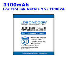 LOSONCOER-Batería de repuesto para teléfono móvil, NBL-39A2130 de 100% mAh para tp-link Neffos Y5/TP802A, ciclo 0, nuevo, 3100 2024 - compra barato